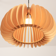 Aeyee Adjustable Swing Arm Pendant Light Vintage Dining Room Light Flexible Hanging Light Fixtures Wood Pendant Light for Dining Room