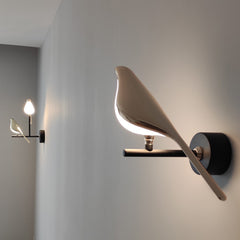 Aeyee Bird Wall Sconce, Fun Wall Light with Acrylic Shade, LED Birds Wall Lamp, Art Deco Wall Mount Lamp for Bedroom, Stairway, Corridor