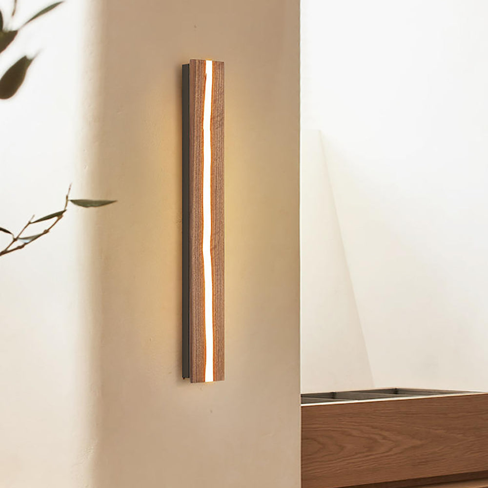 Aeyee Rustic LED Wall Sconce, Wood Wall Mounted Lamp, Dimmable Wall Li ...