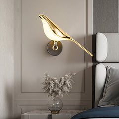 Aeyee Bird Wall Sconce, Fun Wall Light with Acrylic Shade, LED Birds Wall Lamp, Art Deco Wall Mount Lamp for Bedroom, Stairway, Corridor