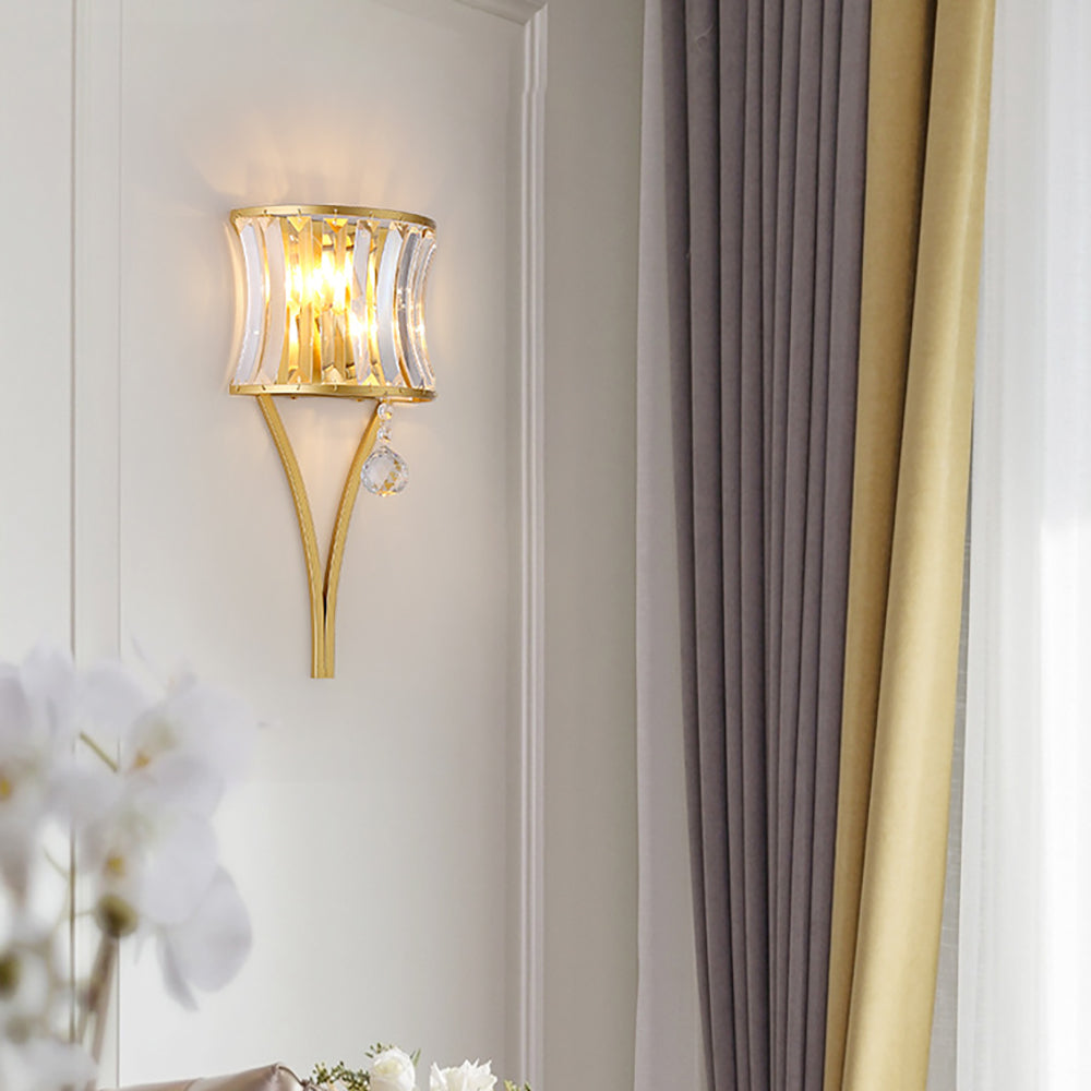 Modern Crystal LED Wall Lamp Simple Creative Bedroom Crystal Wall Lamp (WH-OR-176
