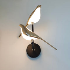 Aeyee Bird Wall Sconce, Fun Wall Light with Acrylic Shade, LED Birds Wall Lamp, Art Deco Wall Mount Lamp for Bedroom, Stairway, Corridor