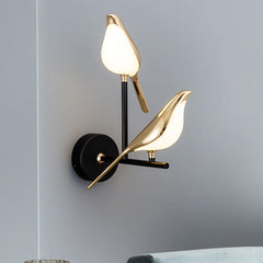 Aeyee Bird Wall Sconce, Fun Wall Light with Acrylic Shade, LED Birds Wall Lamp, Art Deco Wall Mount Lamp for Bedroom, Stairway, Corridor