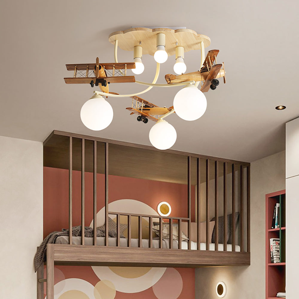 Cartoon Flush Mount Modern Decorative LED Ceiling Lamp For Kids Room