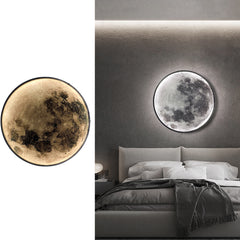 Aeyee Modern Art Deco Wall Sconce Deep Space Theme Dimmable LED Nightlight with Remote