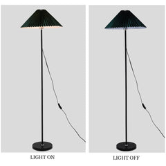 Aeyee Contemporary Floor Lamp Bedside Floor Lamps for Reading,Minimalists 1 Light Standing Lamp with Fabric Shade