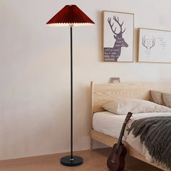 Aeyee Contemporary Floor Lamp Bedside Floor Lamps for Reading,Minimalists 1 Light Standing Lamp with Fabric Shade