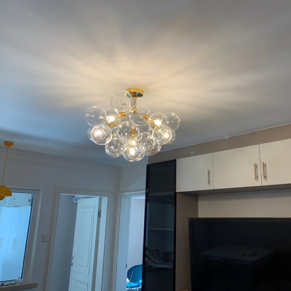 Bubble Globes Ceiling Light - Aeyee Modern Flush Mount Ceiling Light w ...