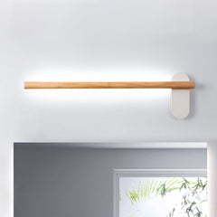 Bathroom Vanity Light - Aeyee Clean Design and Bright Wall Mount Lighting LED Mirror Lamps Wood Straight Rod Makeup Light